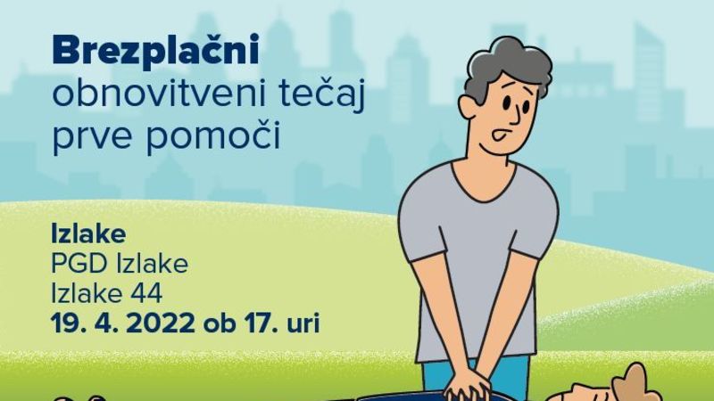 Brezplačni obnovitveni tečaj prve pomoči