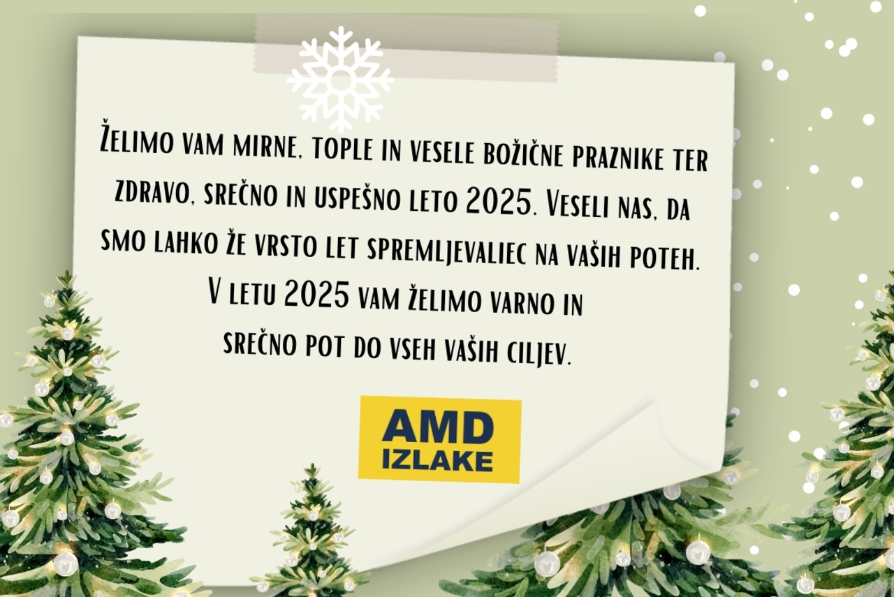 Vesele praznike in srečno novo leto 2025
